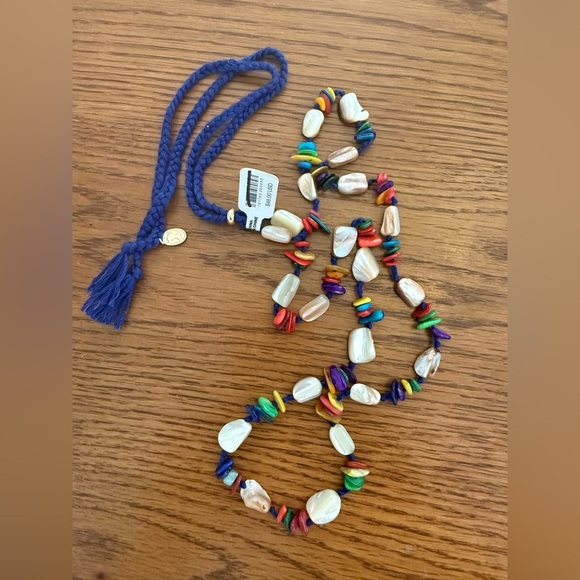 NWT Free People Colorful Beaded Necklace 24” Long - Picture 2 of 2